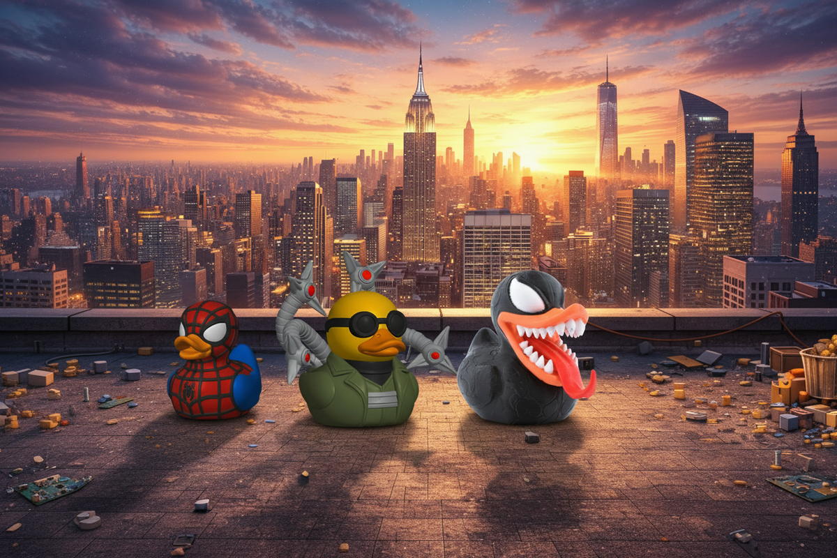 Spiderman collection rooftop hero