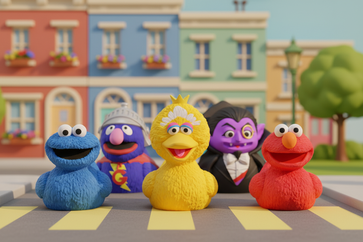 Sesame Street-inspired duck collection