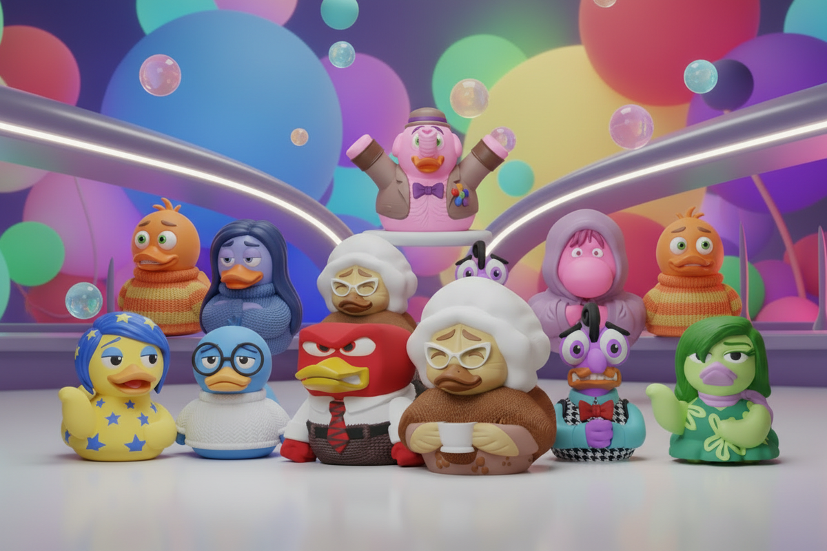Inside Out emotion-inspired duck collection