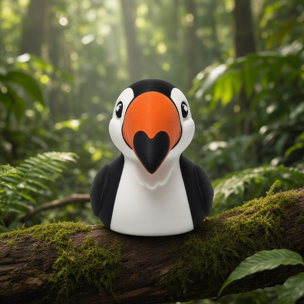 Toucan Duck front view (themed)