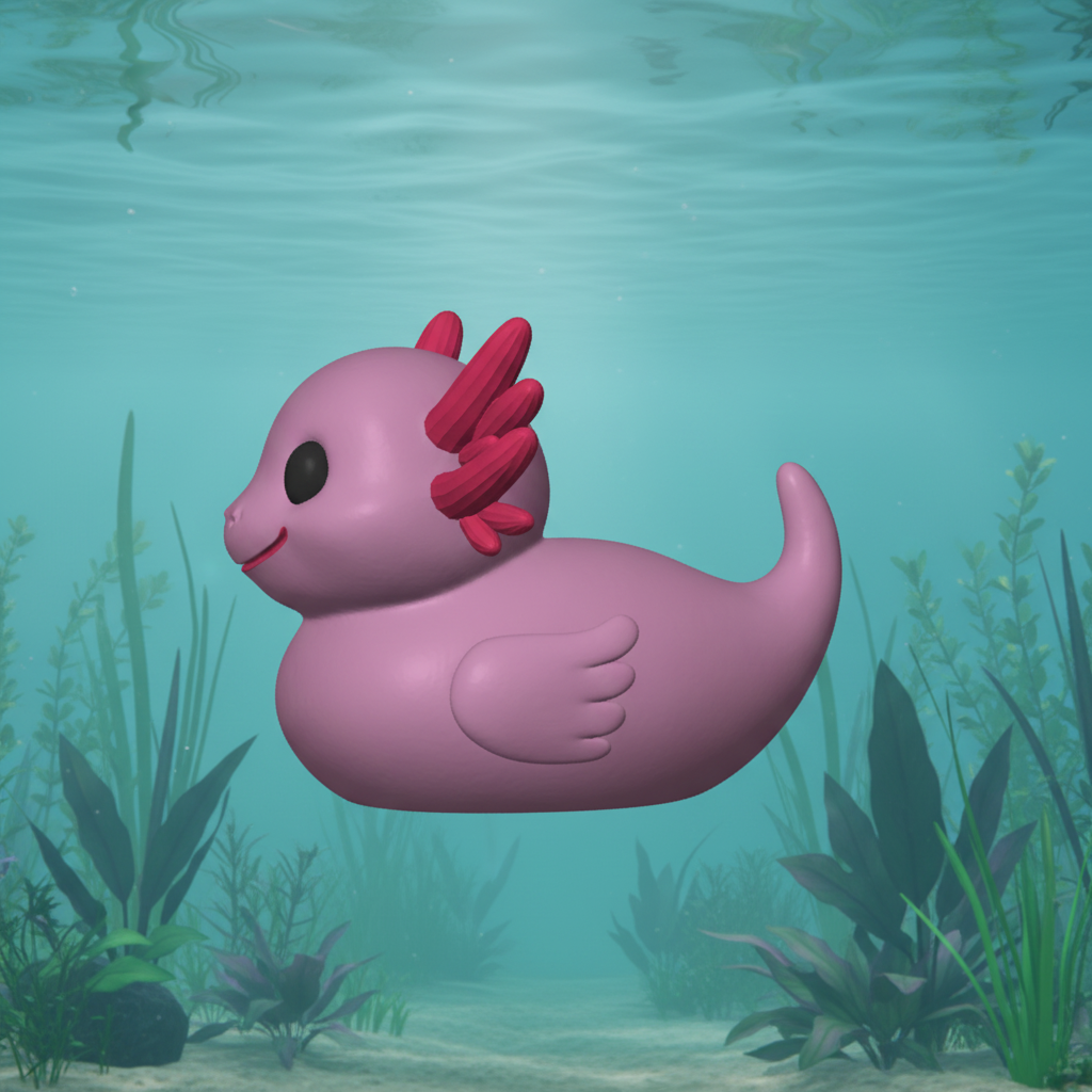 Axolotl Duck - Right Side