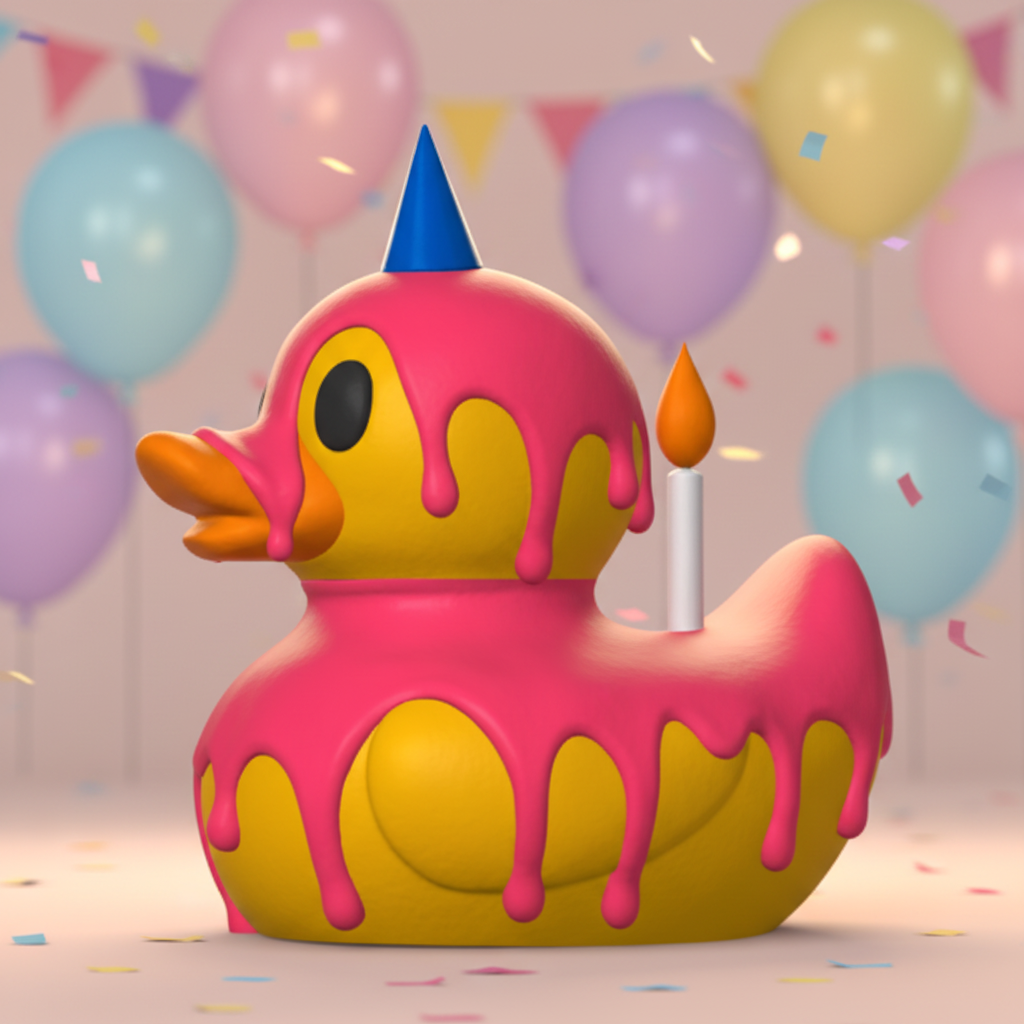 Birthday Duck - Right Side