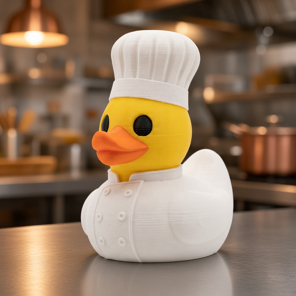 Chef Duck - 45 degree