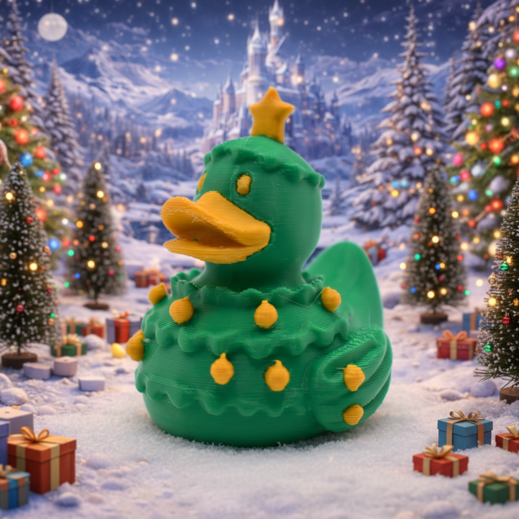 Christmas Tree Duck 1