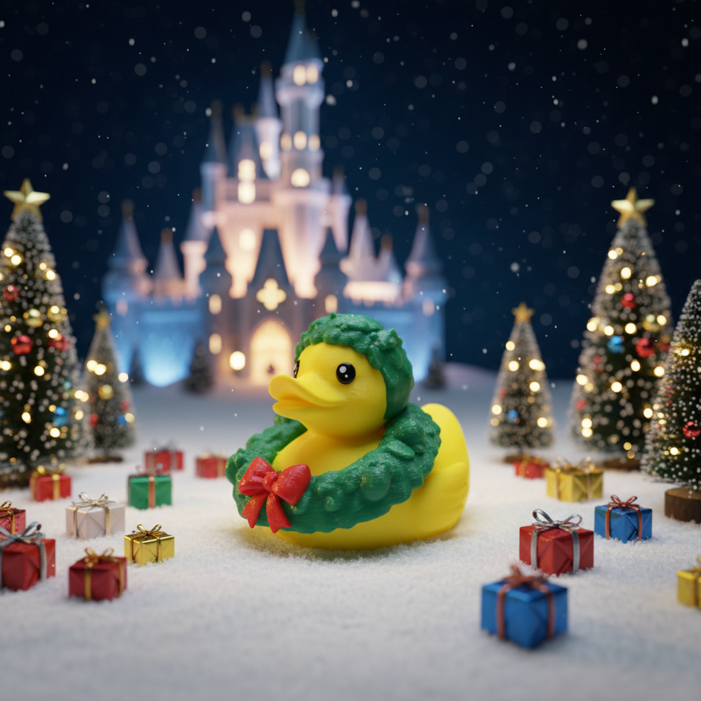 Christmas Wreath Duck 3