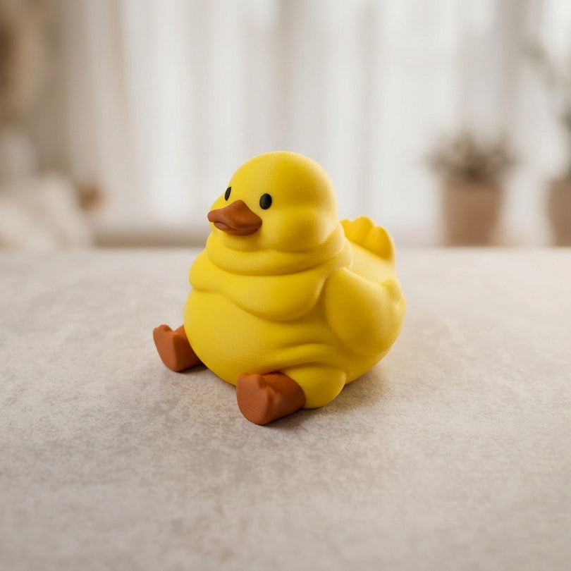 Chubby Duck 3D printed rubber duck figurine