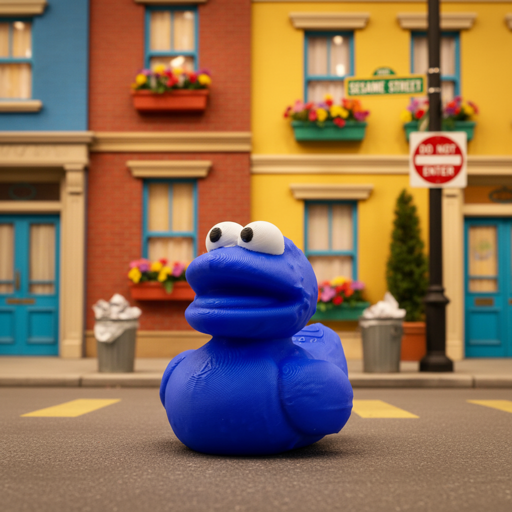 Cookie Monster Duck - Sesame Street 1