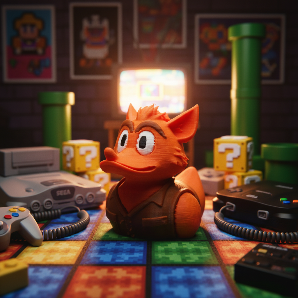 Crash Bandicoot Duck - Gaming Scene 1