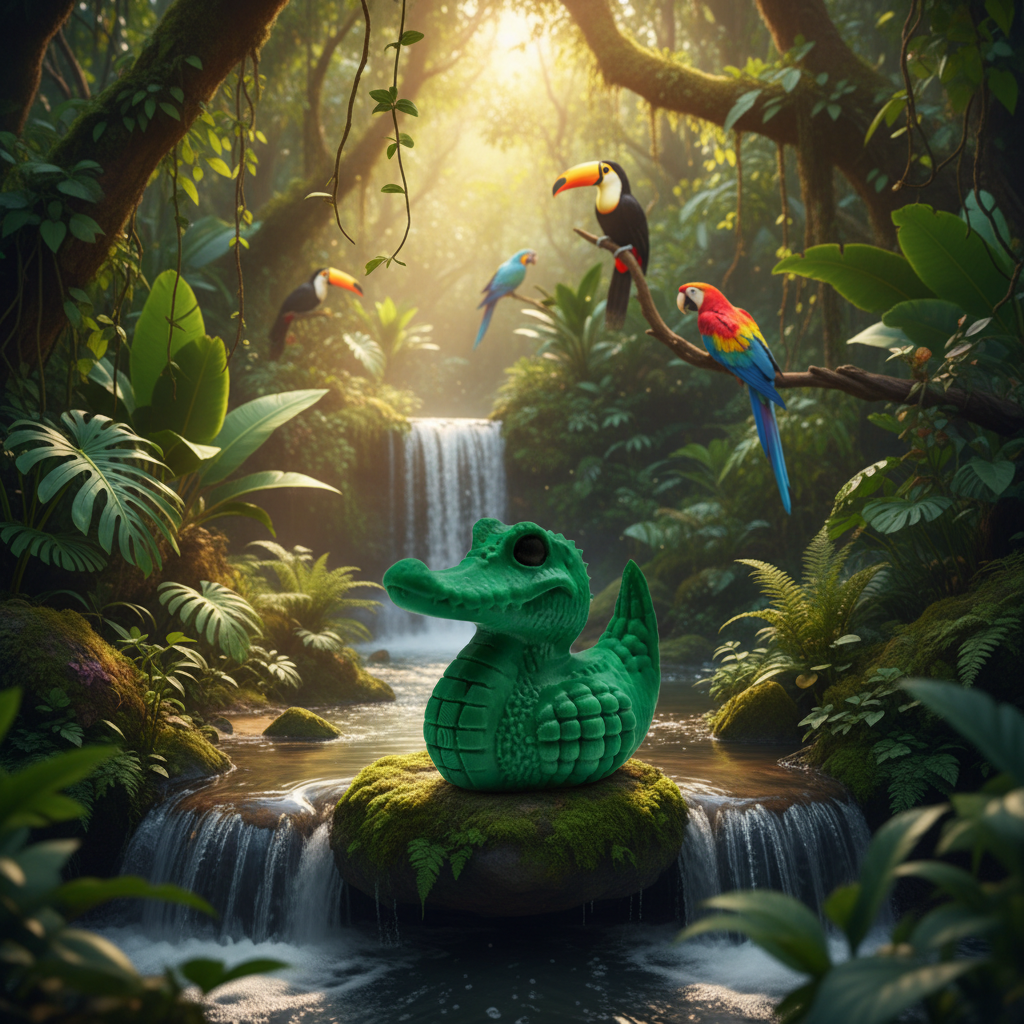 Crocodile Duck - Jungle Scene 2