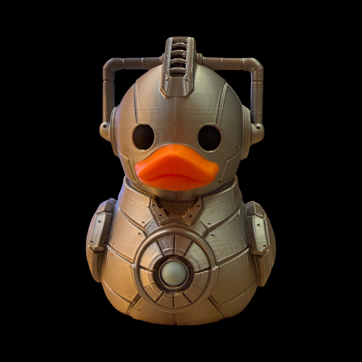 Printed Cyberman inspired rubber duck