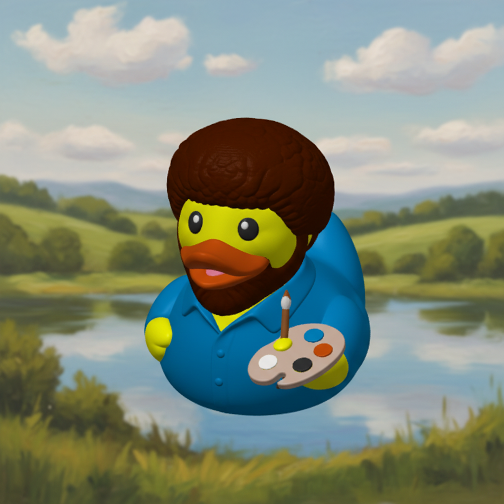 Duck Bob Ross — Camera Facing
