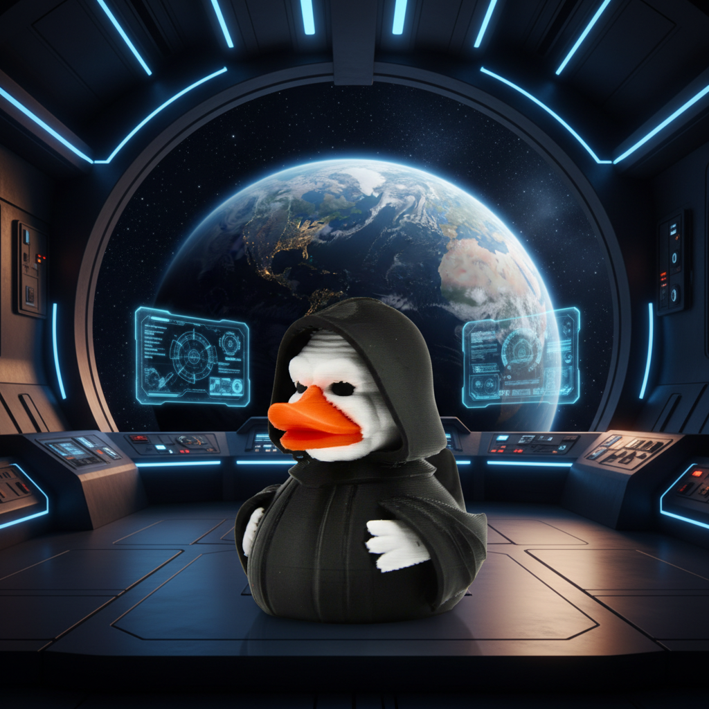 Emperor Palpatine Duck - Spaceship Scene 1