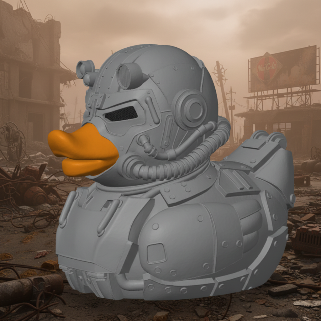Fallout Boy Powerarmor Duck - Left Side View