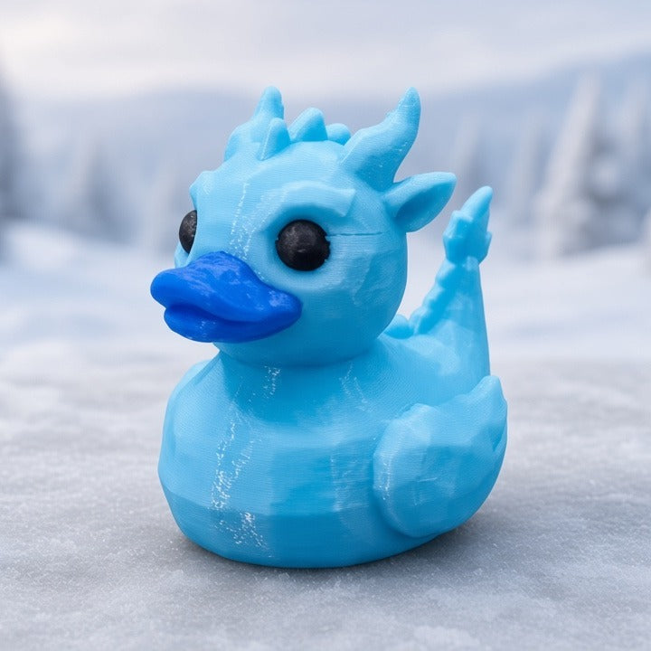 Glass Dragon Duck - 45-degree front-left view
