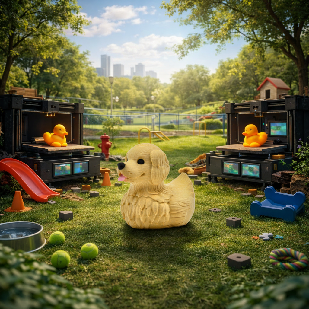 Golden Retriever Duck Image 2