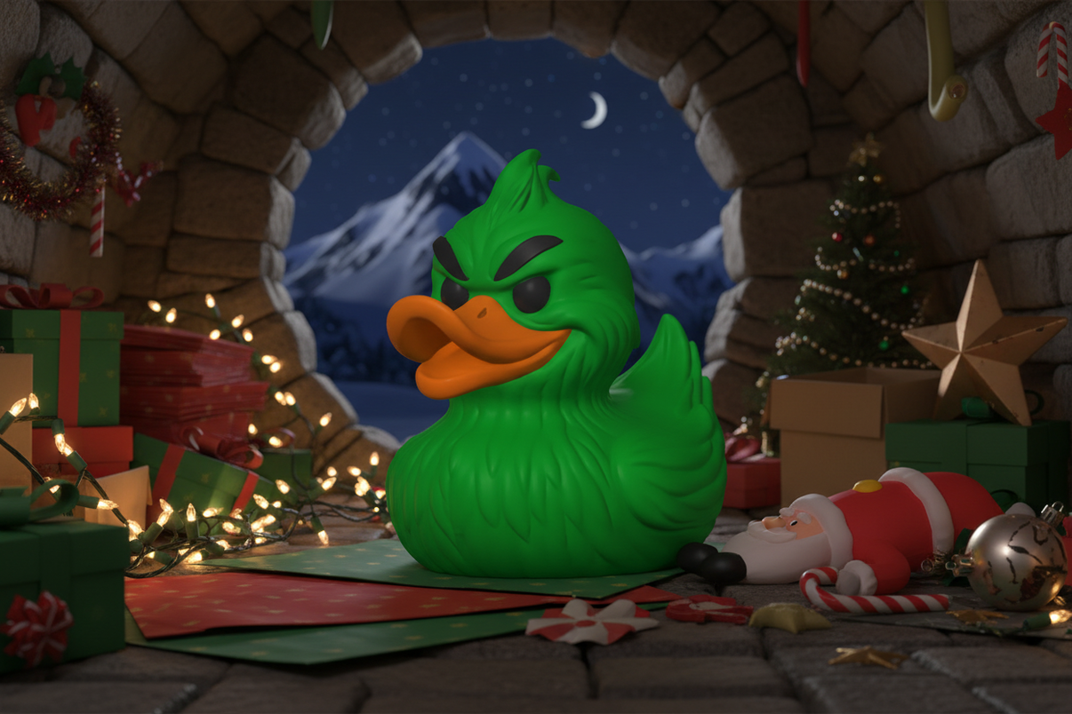 Grinch Duck Front View