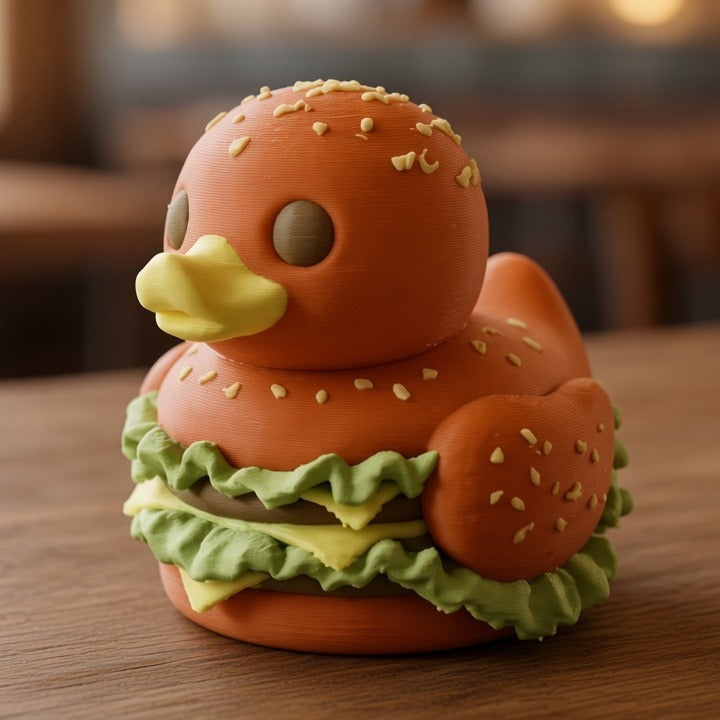 Hamburger Duck - 45-degree front-left view
