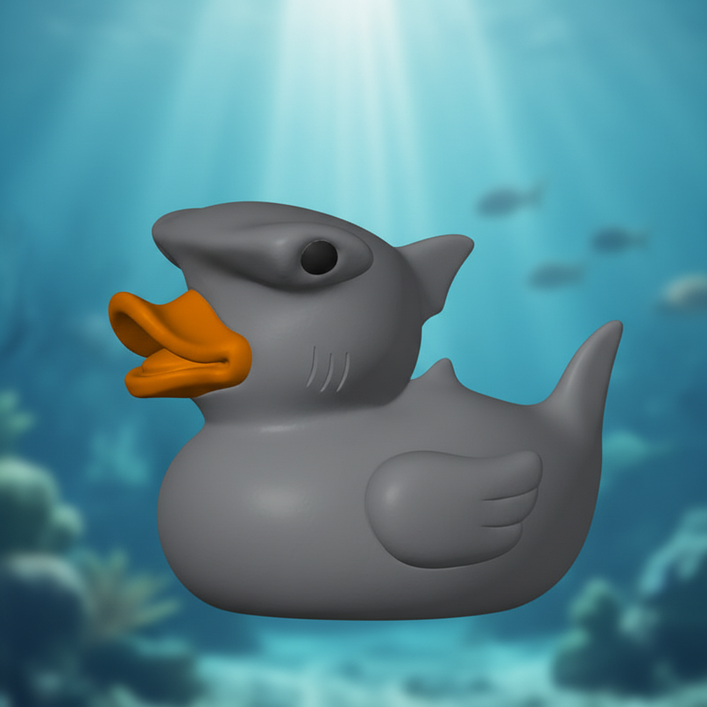 Hammerhead Shark Duck - Right Side