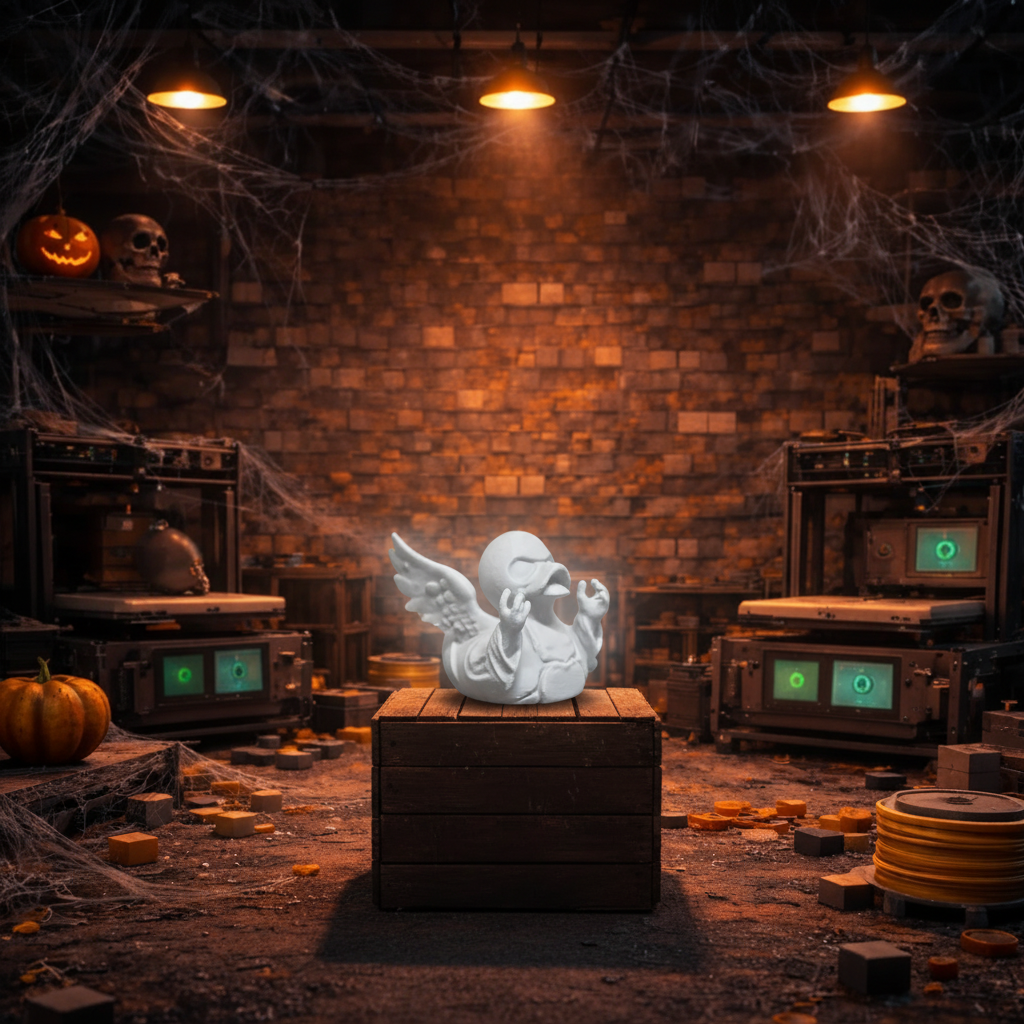 Haunted Angel Duck Background