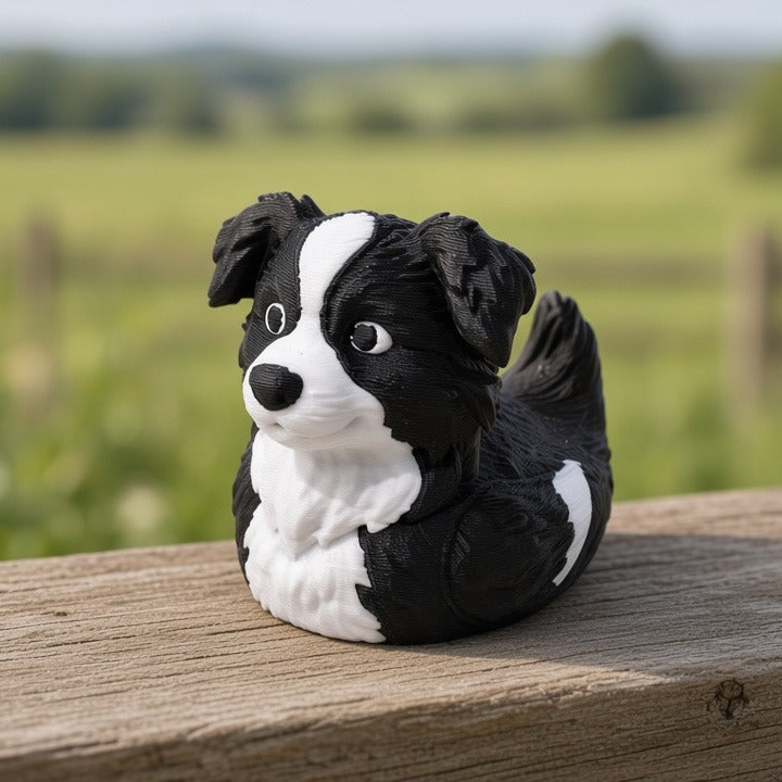 Herding Border Collie Duck - 45-degree front-left view