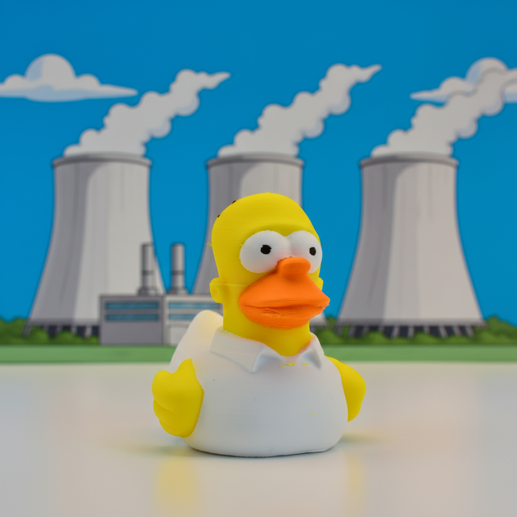 Homer Duck - Nuclear Plant Front View