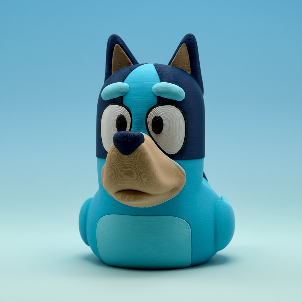 Bluey Duck - Camera-Facing View | Zero Ducks Given