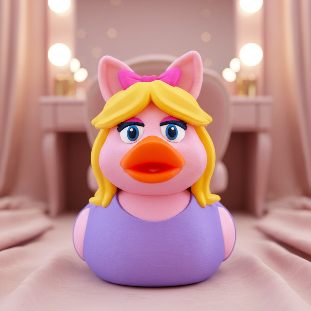 Miss Piggy Duck collectible front view