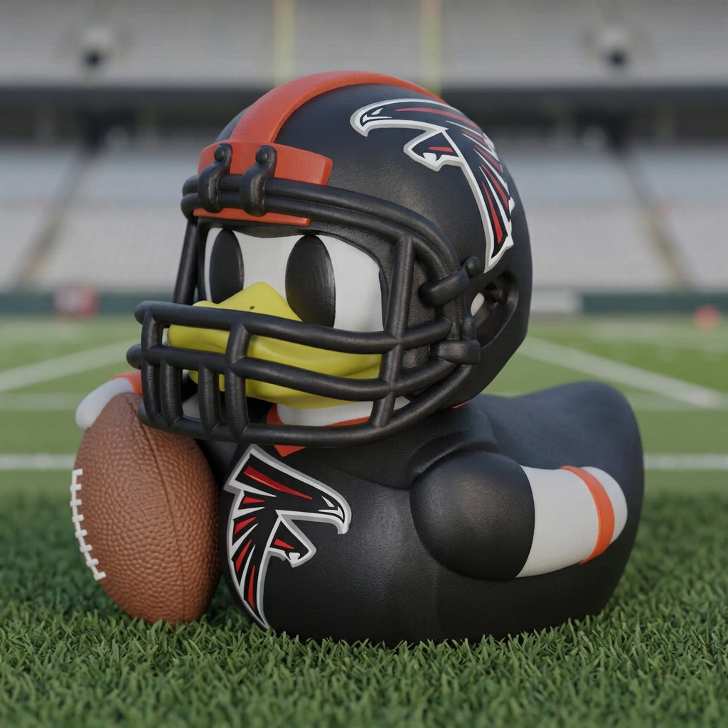 Atlanta Falcons Duck camera-facing three-quarter view