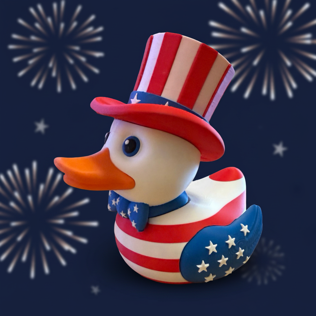 4th of July Duck - Left Side View | Zero Ducks Given