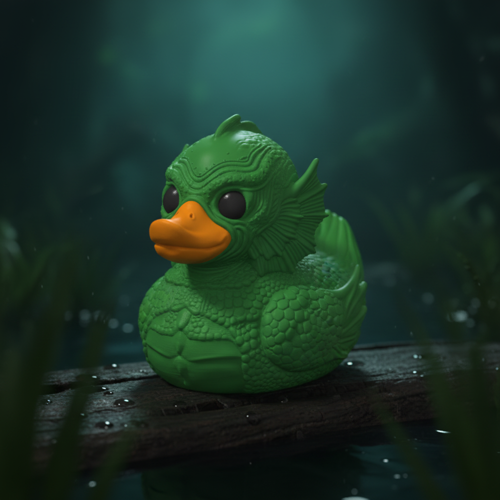 Lagoon Creature Duck - Camera-Facing View | Zero Ducks Given