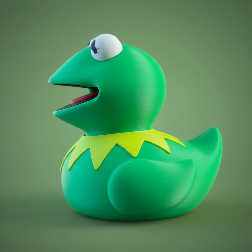 Kermit Duck collectible left-side view