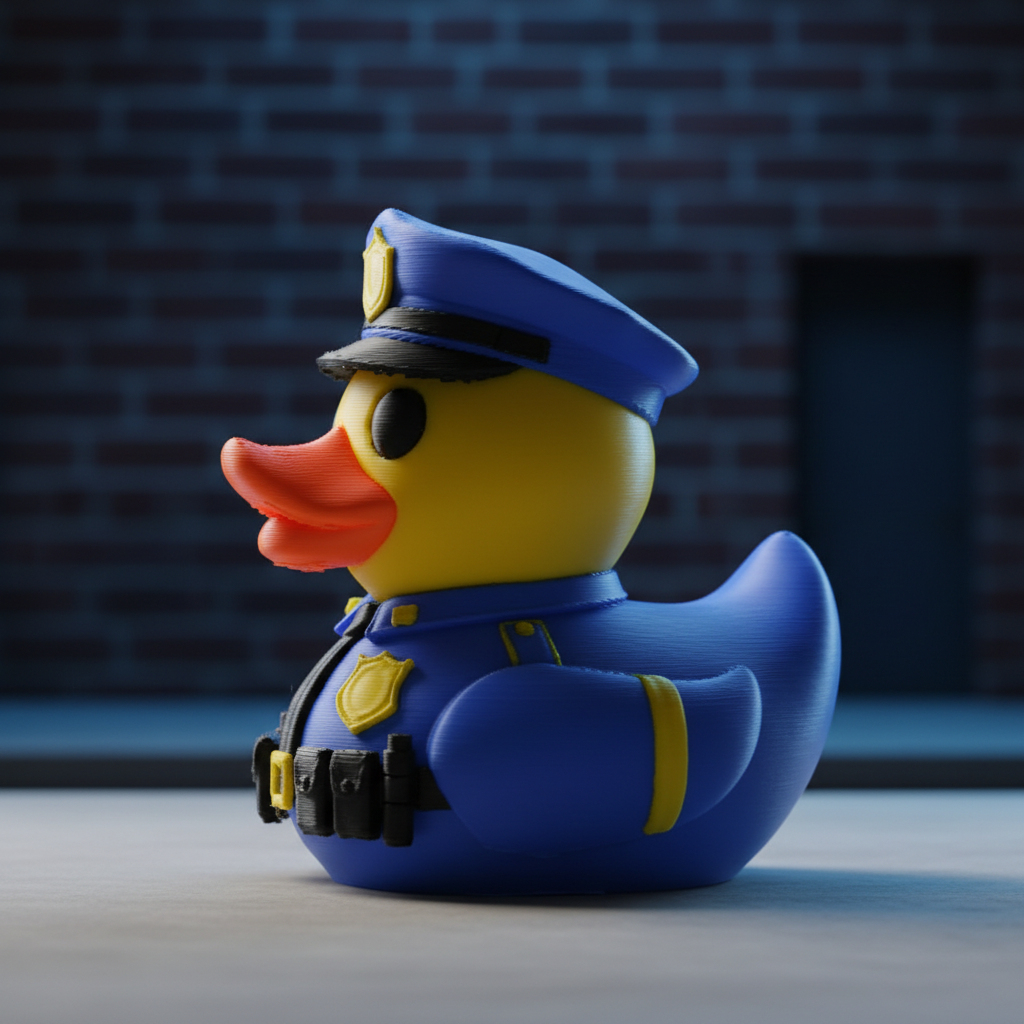 Police Duck - Left Side View | Zero Ducks Given