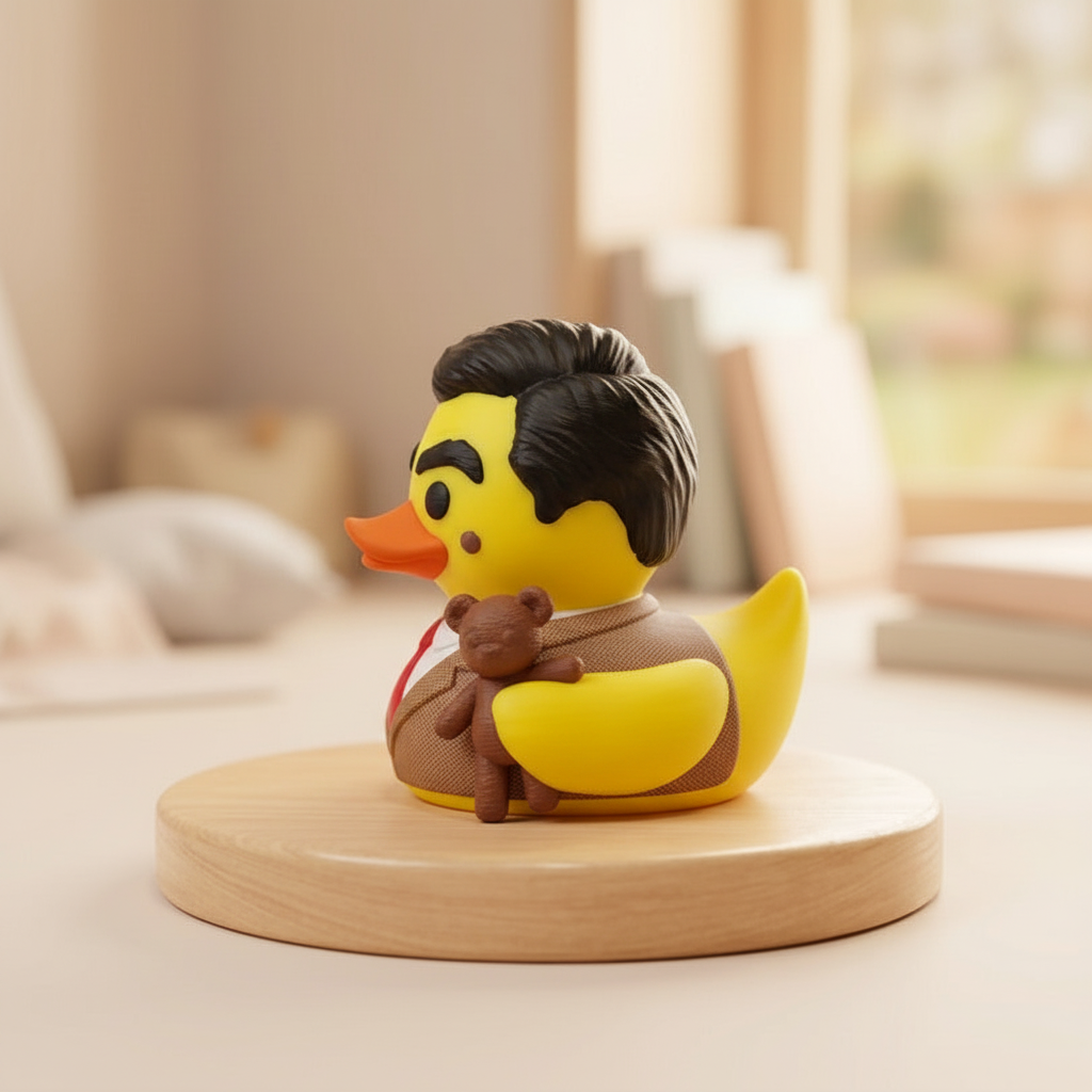 Mr Bean Duck 3D-printed collectible left-side view