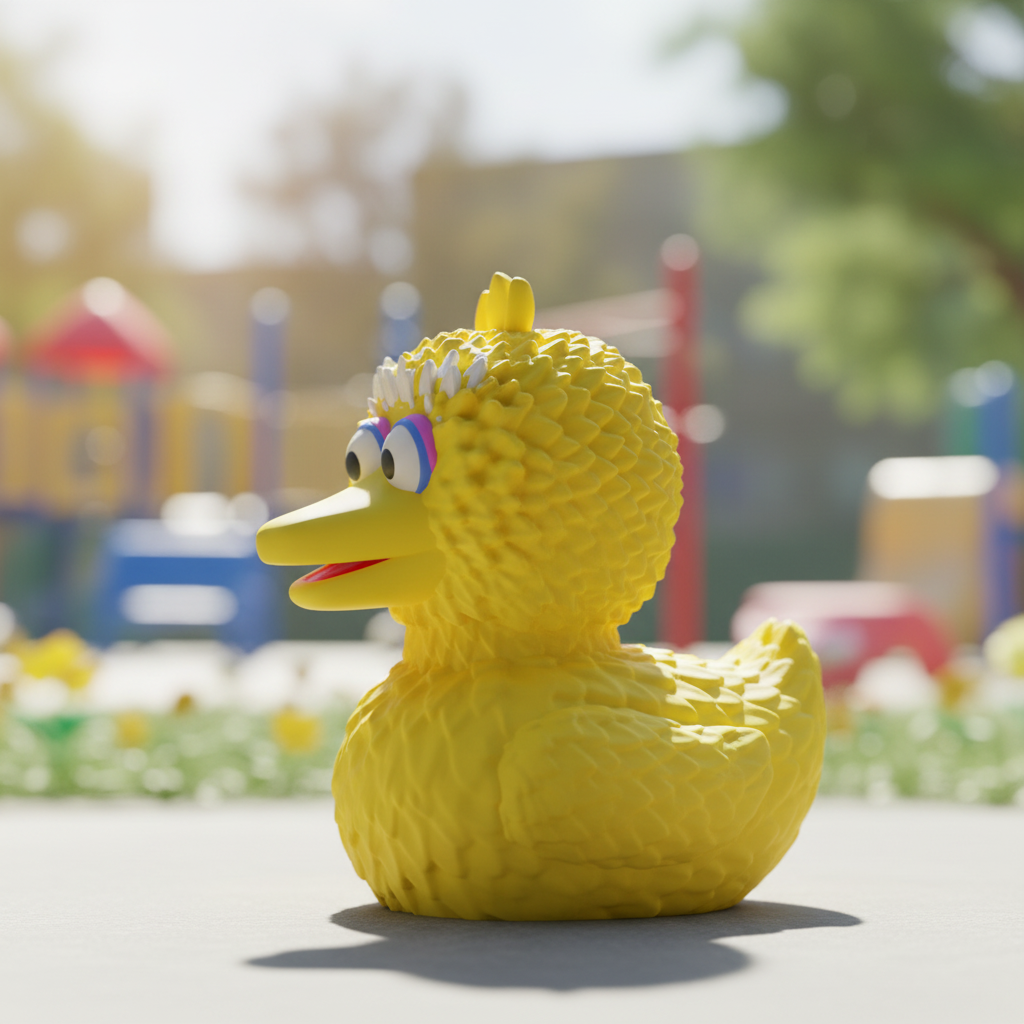 Big Bird Duck left side view