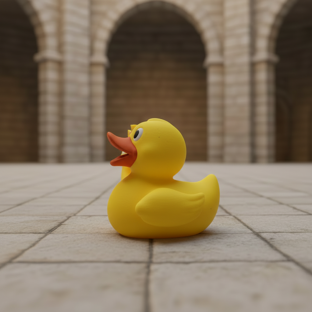 Holy Hand Grenade Duck left-side view