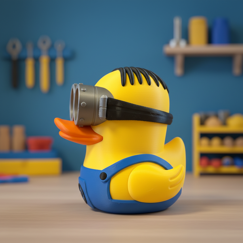 Minion Duck Two Eyed left side view