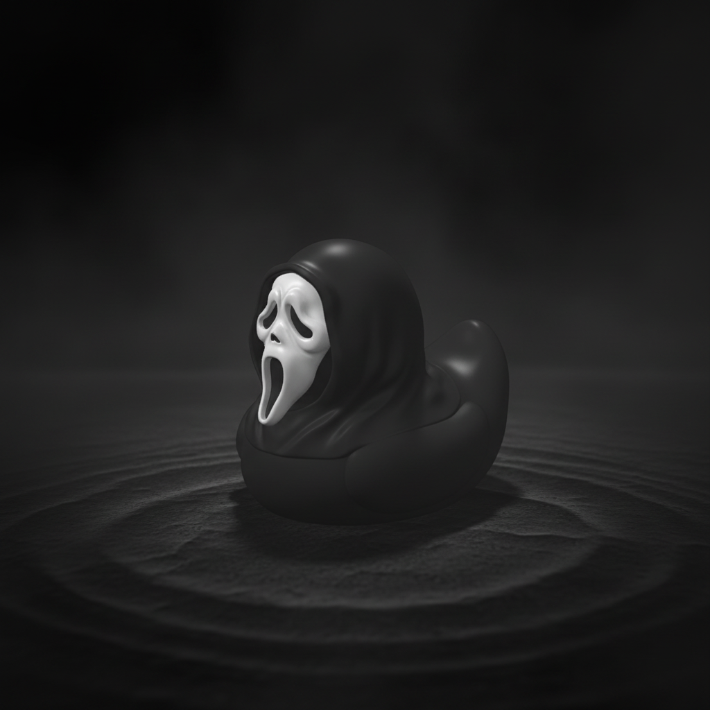 Ghost Face Duck - Left Side View | Zero Ducks Given