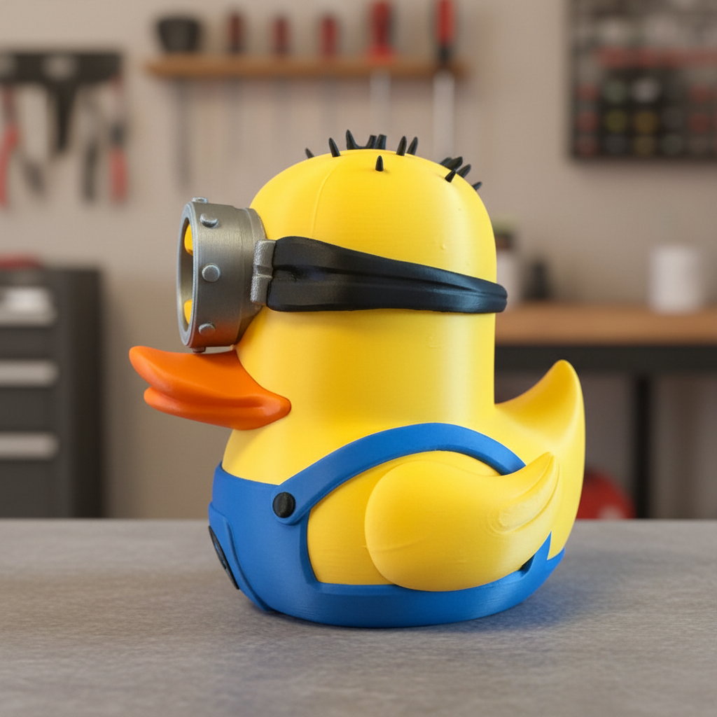Minion Duck One Eye left-side profile