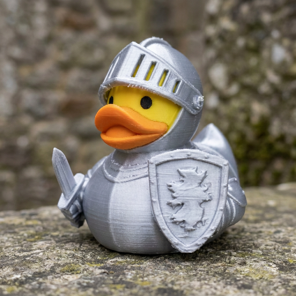 Knight Duck camera-facing three-quarter view