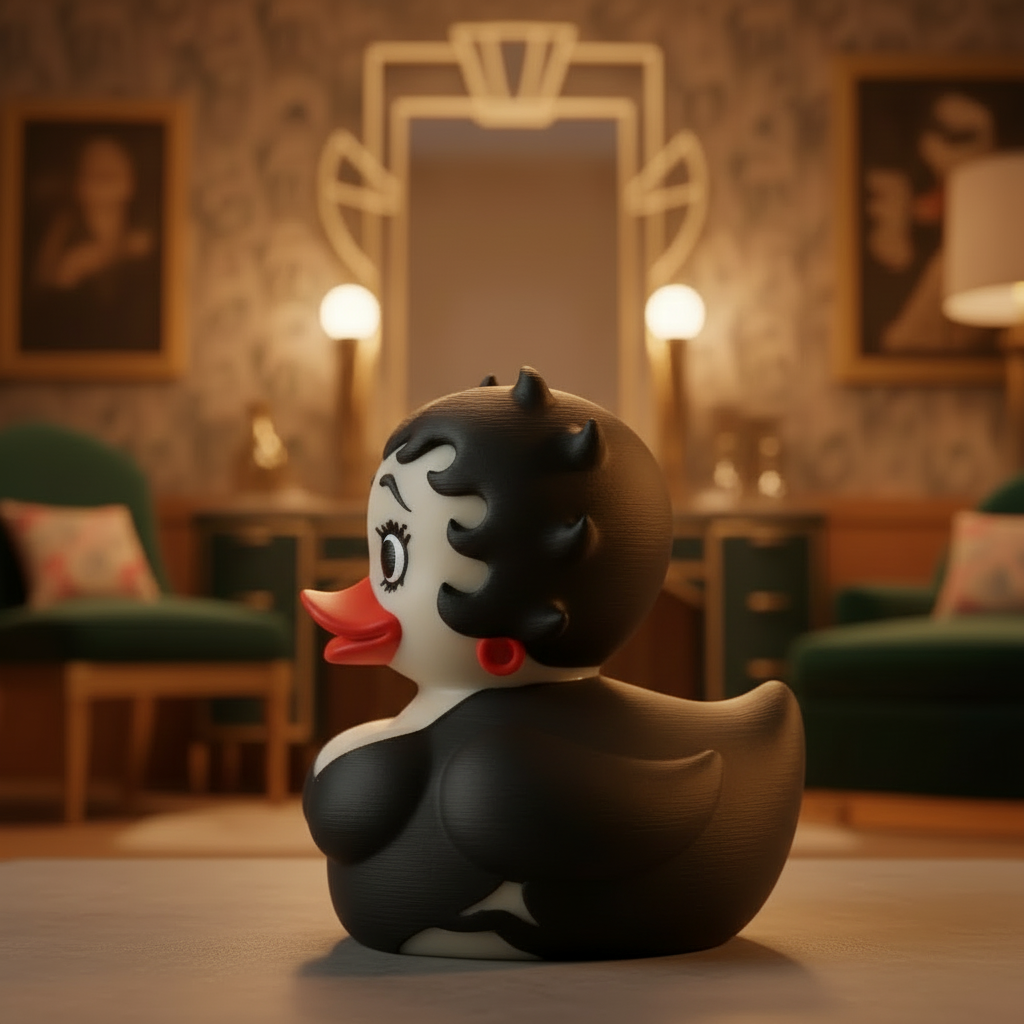 Betty Boop Duck figurine, left side view