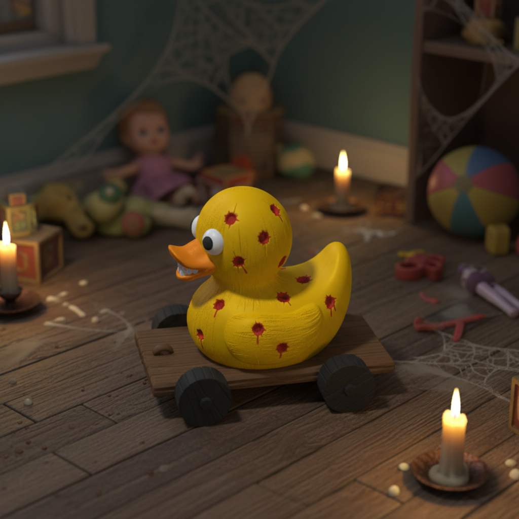 Toy Nightmare Duck - Right Side View | Zero Ducks Given