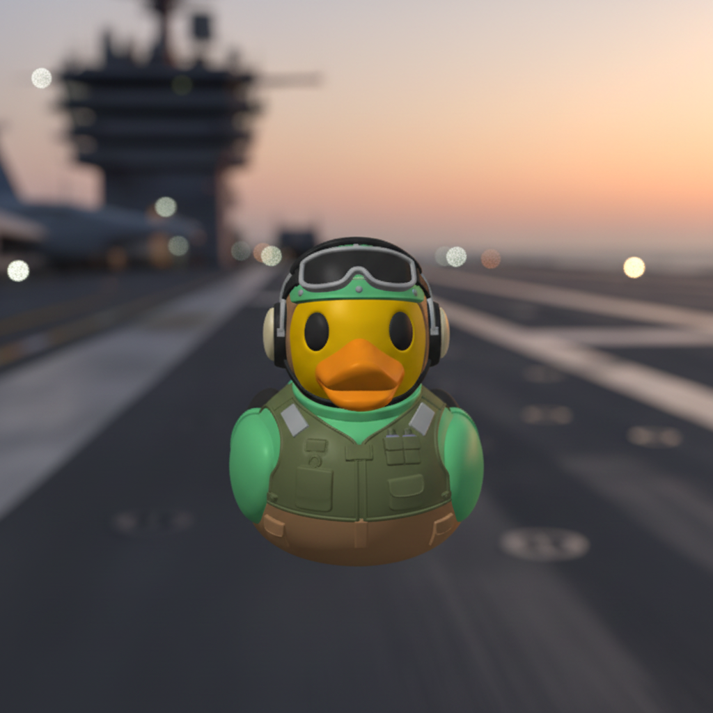 Navy Flight Deck Duck - Front View | Zero Ducks Given