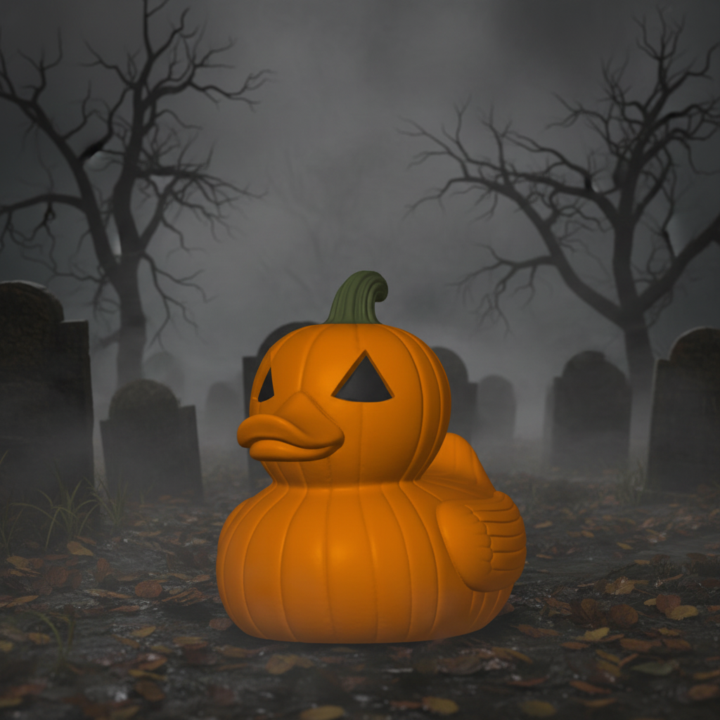 Jack O Lantern Duck - Front View