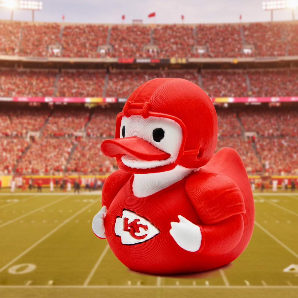 Kansas City Chiefs Duck - Front View