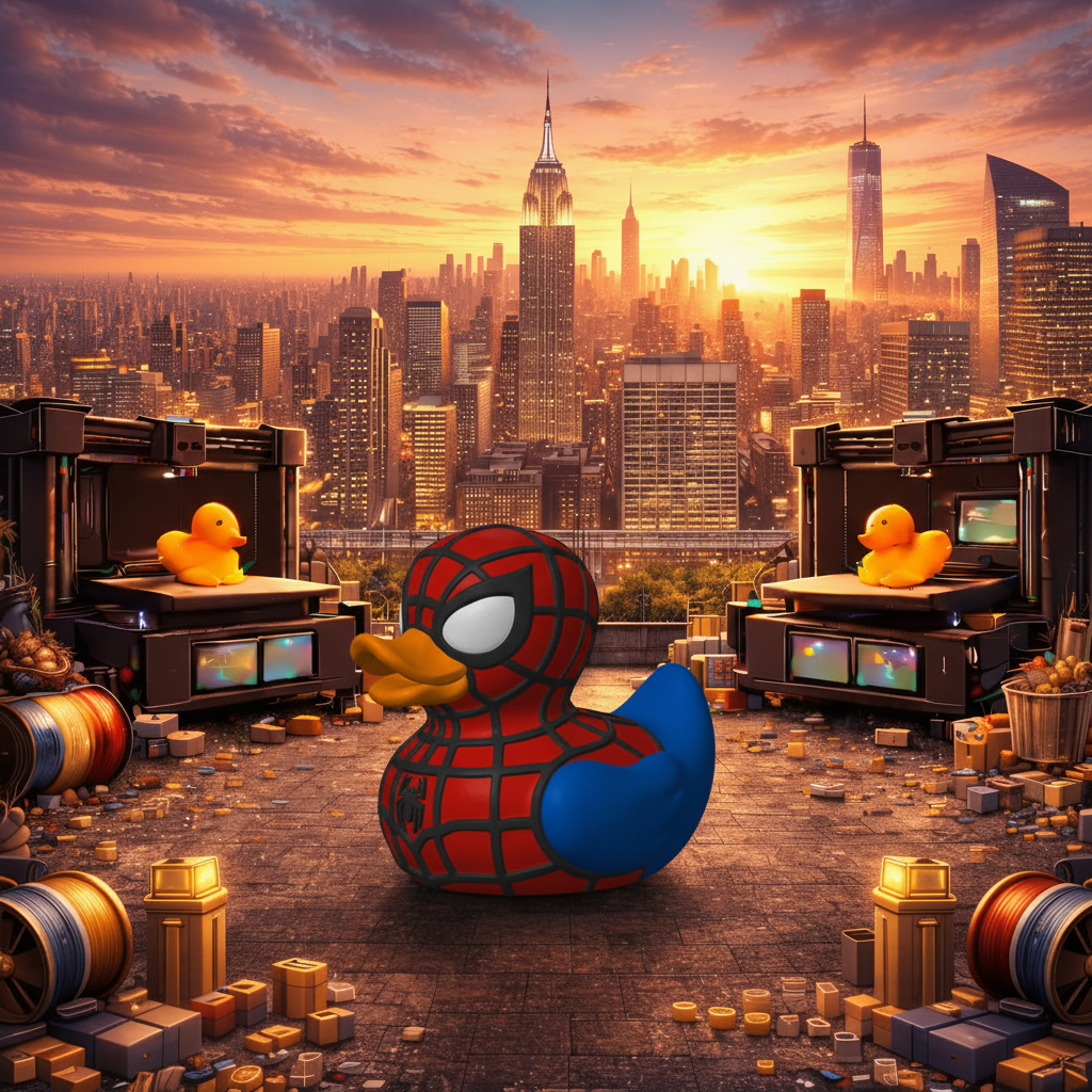 Left Side View - Spiderman Duck