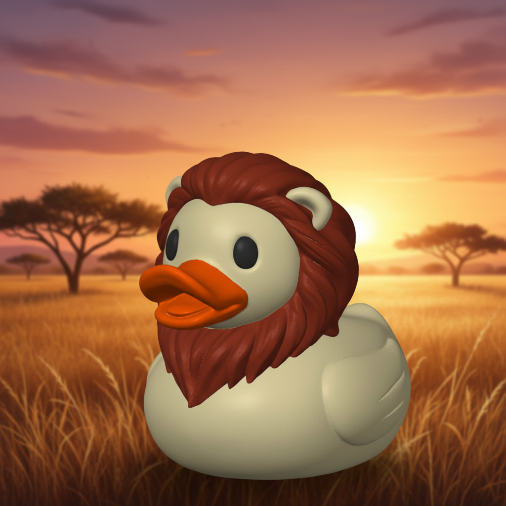 Lion Duck Front View