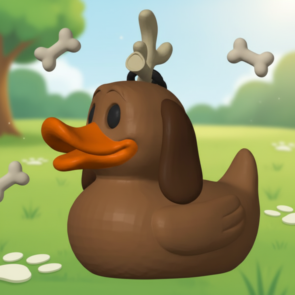 Max The Dog Duck - Left Side