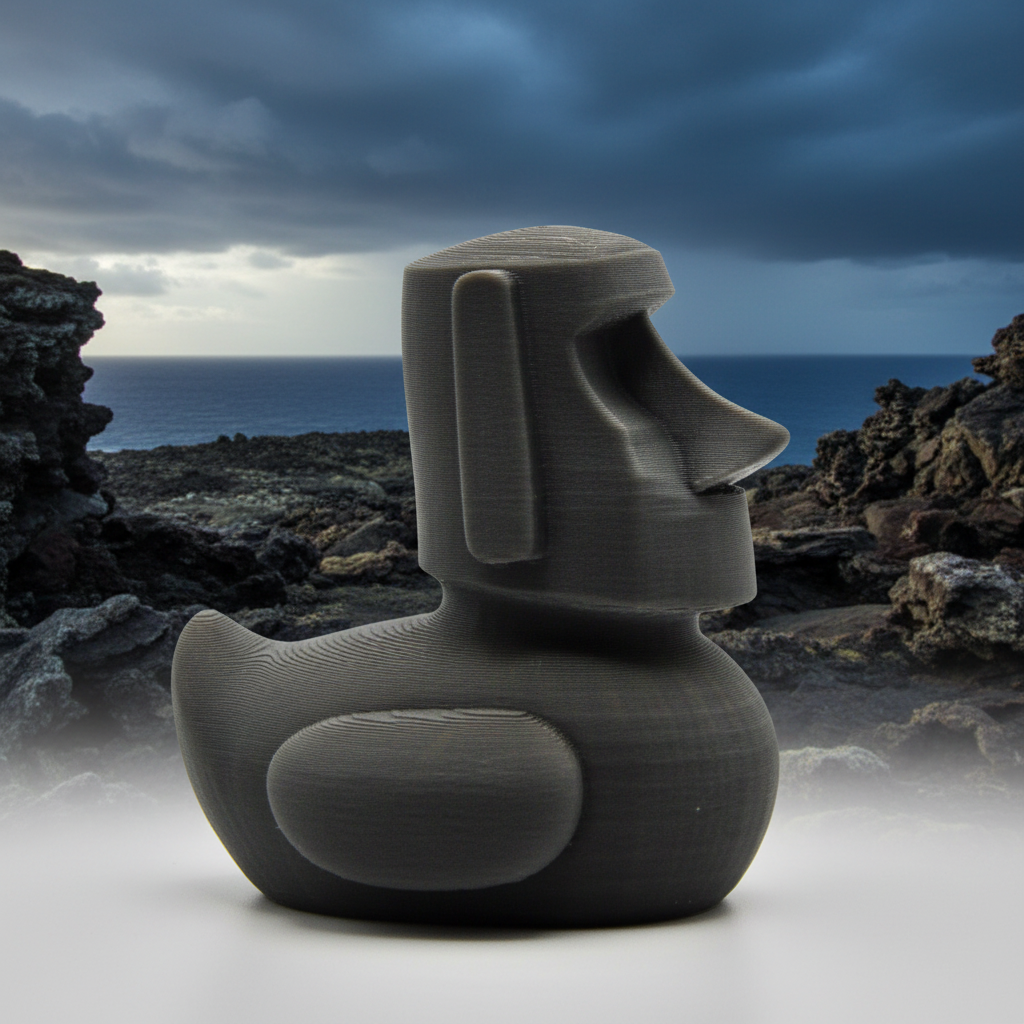 Moai Duck - Right Side