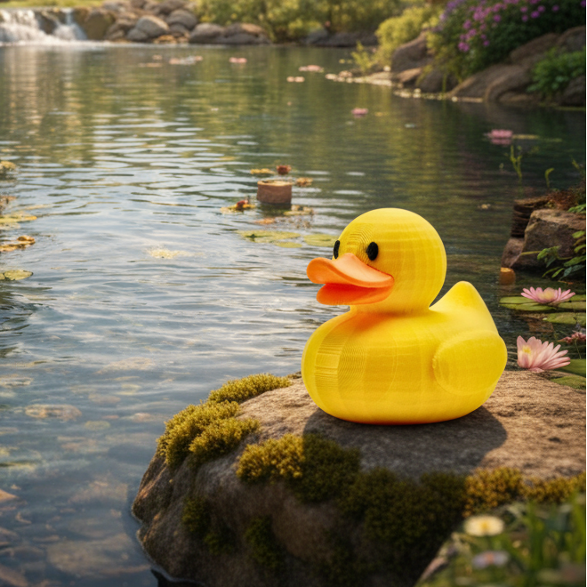 Normal Duck - Pond Right Side