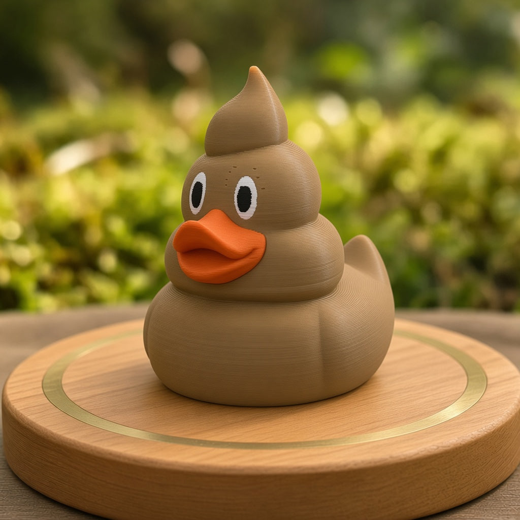 Poopie Duck - 45 degree view